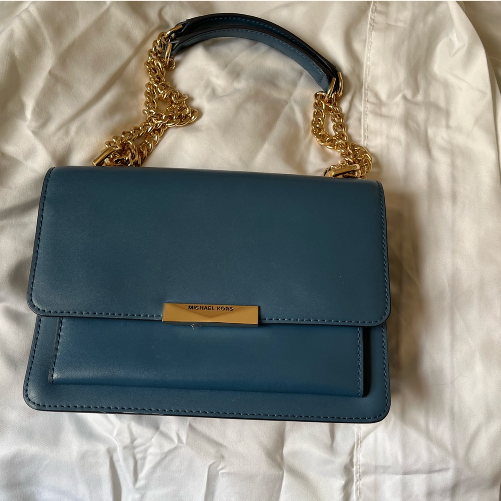 Michael Kors shoulder bag with double chain/leather handles.
